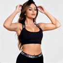 Conjunto black Racy - shorts + blusinha de alça em cruz atrás