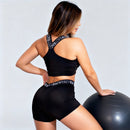 Conjunto black Racy - shorts + blusinha de alça em cruz atrás